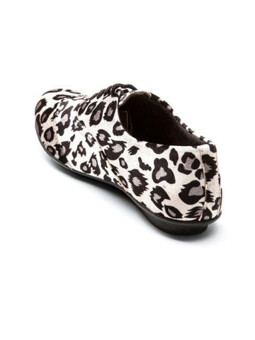 Scamanus White Animal Print Casual Shoes